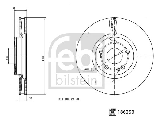 Febi Bilstein Remschijven 186350
