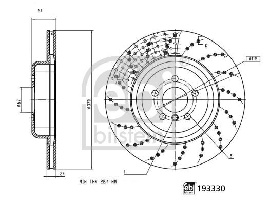 Febi Bilstein Remschijf 193330