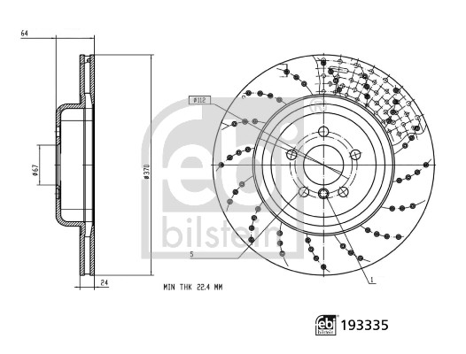Febi Bilstein Remschijf 193335