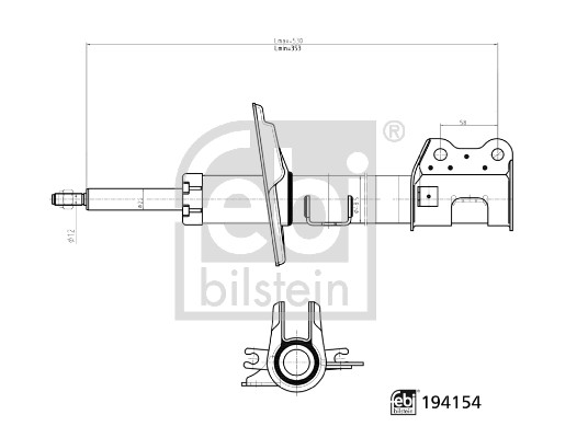 Febi Bilstein Schokdemper 194154