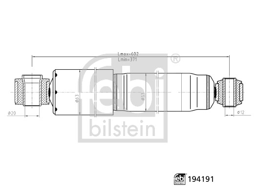 Febi Bilstein Schokdemper 194191