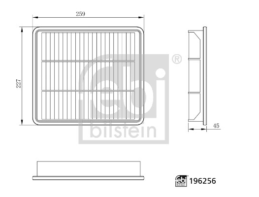 Febi Bilstein Luchtfilter 196256