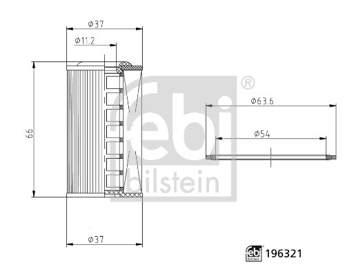 Febi Bilstein Hydraulische filter, automatische transmissie 196321