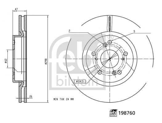 Febi Bilstein Remschijf 198760