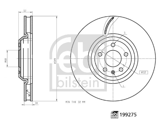 Febi Bilstein Remschijf 199275