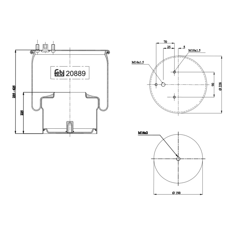 Febi Bilstein Veerbalg 20889