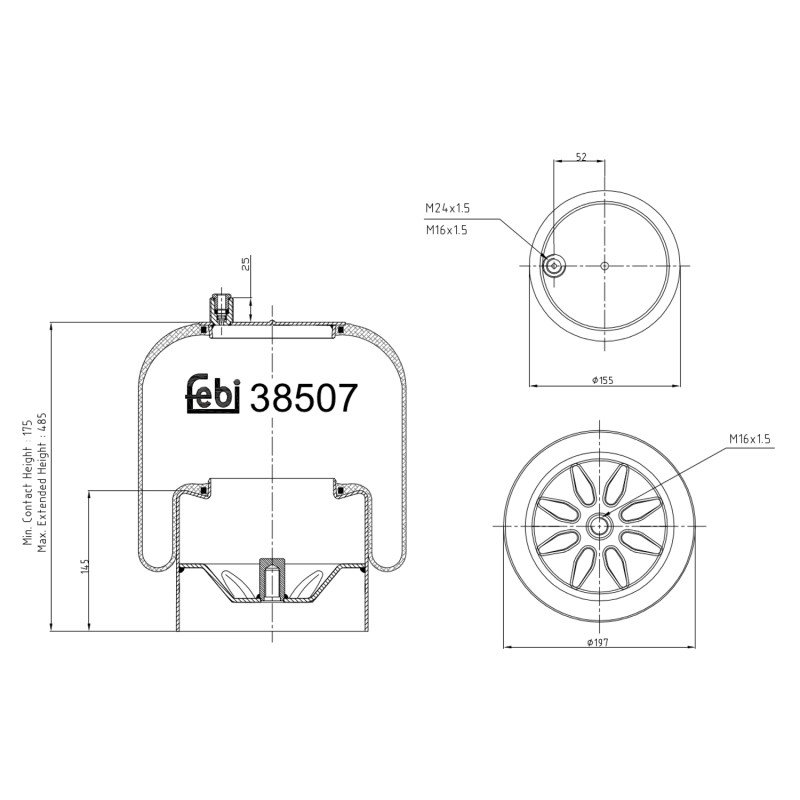Febi Bilstein Veerbalg 38507