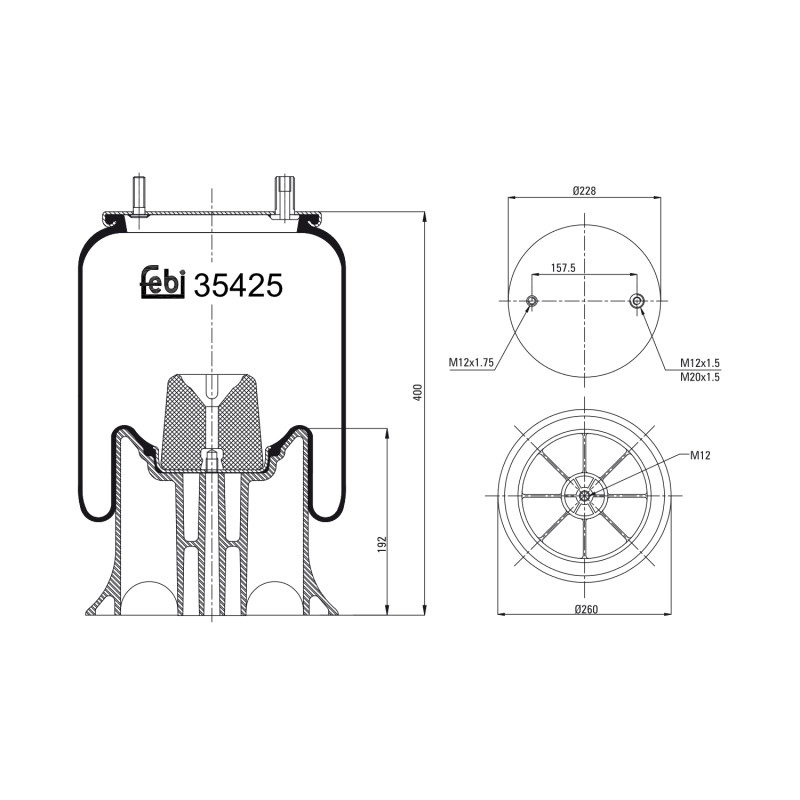 Febi Bilstein Veerbalg 39425