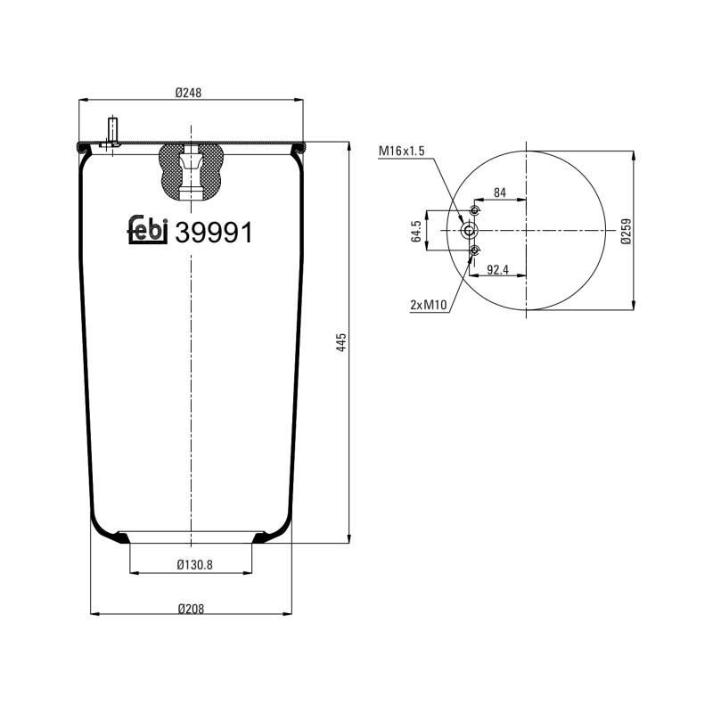 Febi Bilstein Veerbalg 39991