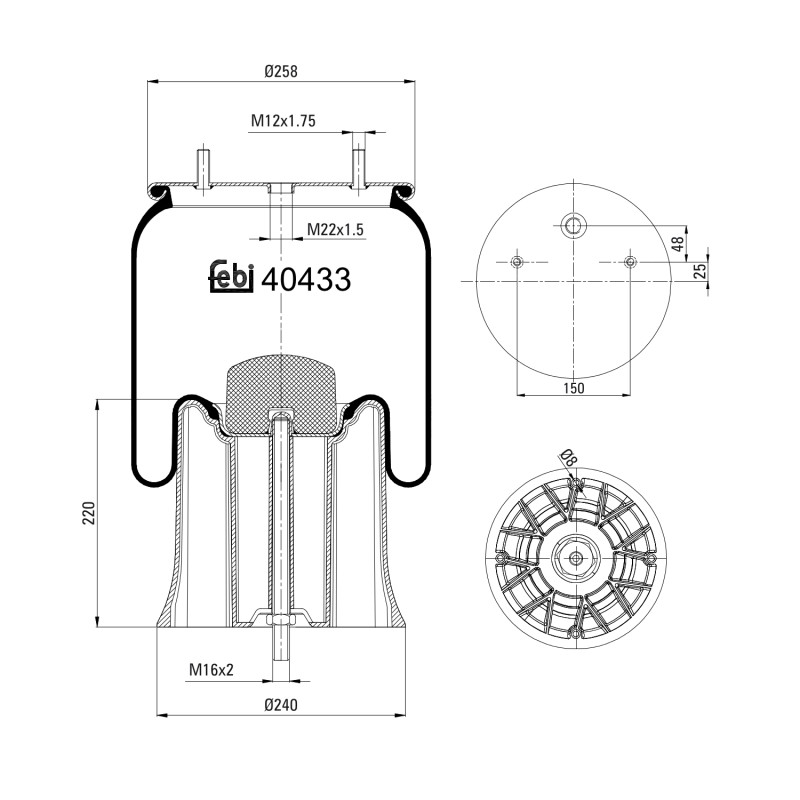 Febi Bilstein Veerbalg 40433