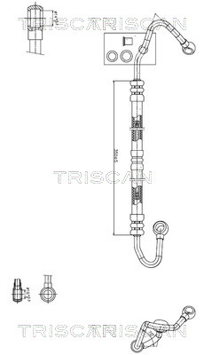 Triscan Hydraulische slang, besturing 8516 11018