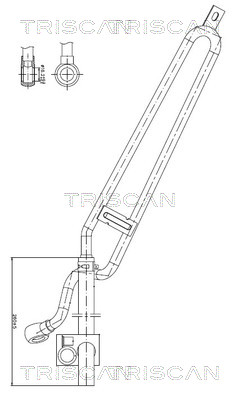 Triscan Hydraulische slang, besturing 8516 11028