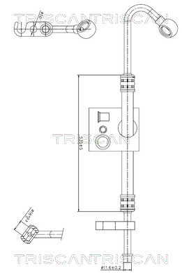 Triscan Hydraulische slang, besturing 8516 11030