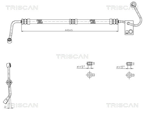 Triscan Hydraulische slang, besturing 8516 11038