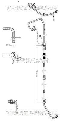 Triscan Hydraulische slang, besturing 8516 16009