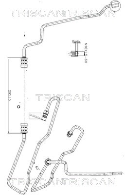 Triscan Hydraulische slang, besturing 8516 16011