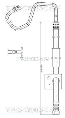 Triscan Hydraulische slang, besturing 8516 16012