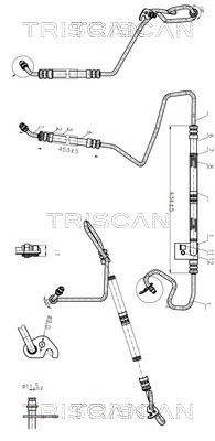 Triscan Hydraulische slang, besturing 8516 16023