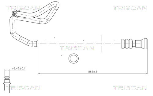 Triscan Hydraulische slang, besturing 8516 16024