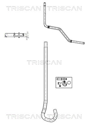 Triscan Hydraulische slang, besturing 8516 16033