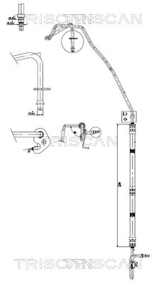 Triscan Hydraulische slang, besturing 8516 16037