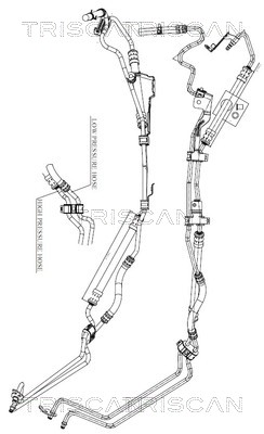 Triscan Hydraulische slang, besturing 8516 16038