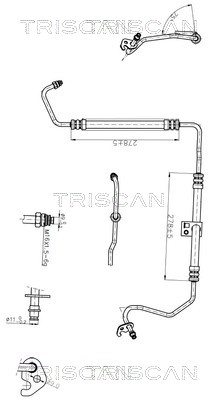 Triscan Hydraulische slang, besturing 8516 16045