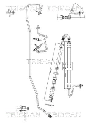 Triscan Hydraulische slang, besturing 8516 16048