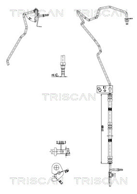 Triscan Hydraulische slang, besturing 8516 16052