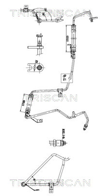 Triscan Hydraulische slang, besturing 8516 25008