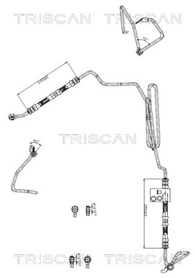 Triscan Hydraulische slang, besturing 8516 29047