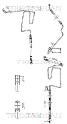 Triscan Hydraulische slang, besturing 8516 29050