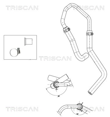 Triscan Hydraulische slang, besturing 8516 29059