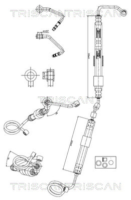 Triscan Hydraulische slang, besturing 8516 29065