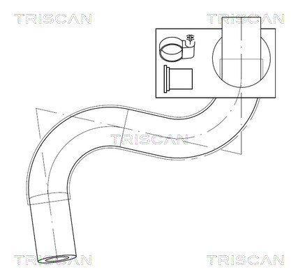 Triscan Hydraulische slang, besturing 8516 29072