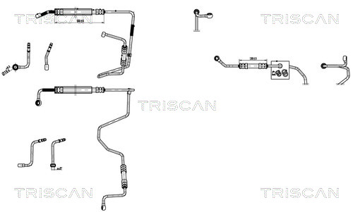 Triscan Hydraulische slang, besturing 8516 29075