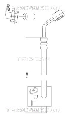 Triscan Hydraulische slang, besturing 8516 29077