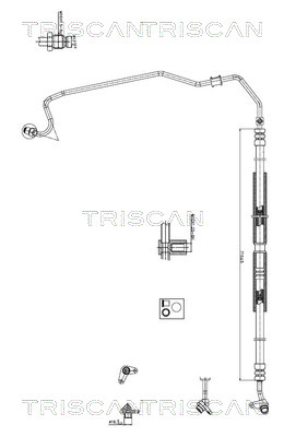 Triscan Hydraulische slang, besturing 8516 40002