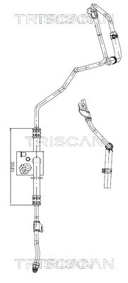 Triscan Hydraulische slang, besturing 8516 43003