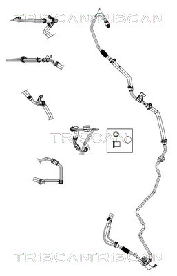 Triscan Hydraulische slang, besturing 8516 43005