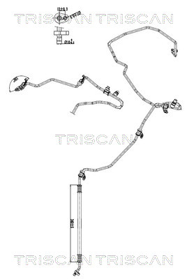 Triscan Hoge druk- / lage drukleiding, airconditioning 9010 10005