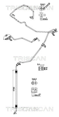Triscan Hoge druk- / lage drukleiding, airconditioning 9010 10023