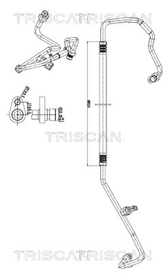 Triscan Hoge druk- / lage drukleiding, airconditioning 9010 10028