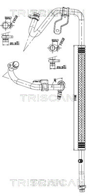 Triscan Hoge druk- / lage drukleiding, airconditioning 9010 10031