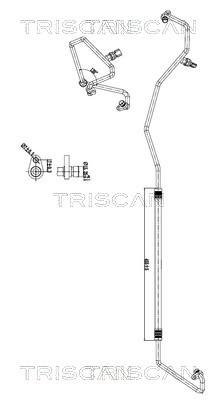 Triscan Hoge druk- / lage drukleiding, airconditioning 9010 10034