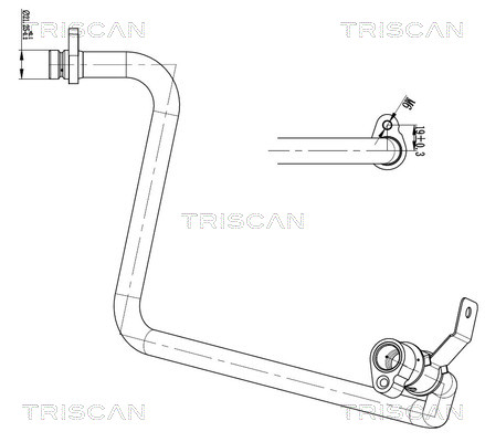 Triscan Hoge druk- / lage drukleiding, airconditioning 9010 10036