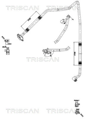 Triscan Hoge druk- / lage drukleiding, airconditioning 9010 10041
