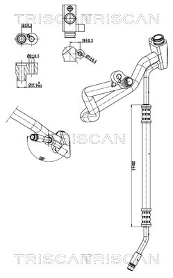 Triscan Hoge druk- / lage drukleiding, airconditioning 9010 11008