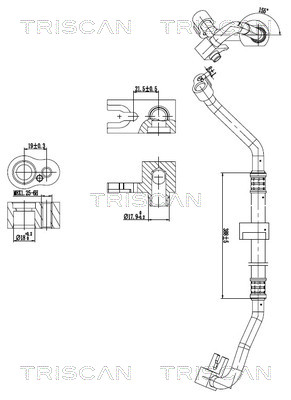 Triscan Hoge druk- / lage drukleiding, airconditioning 9010 11019