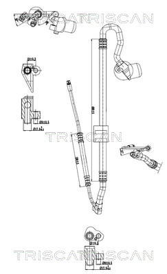 Triscan Hoge druk- / lage drukleiding, airconditioning 9010 11037